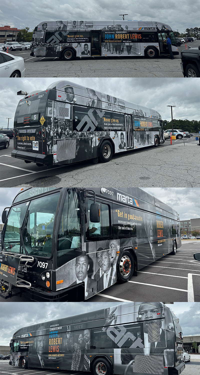 MARTA and JLMLF Host Bus Unveiling, Voter Registration Drive to Honor Civil Rights Icon and Public Transit Advocate Congressman John Lewis