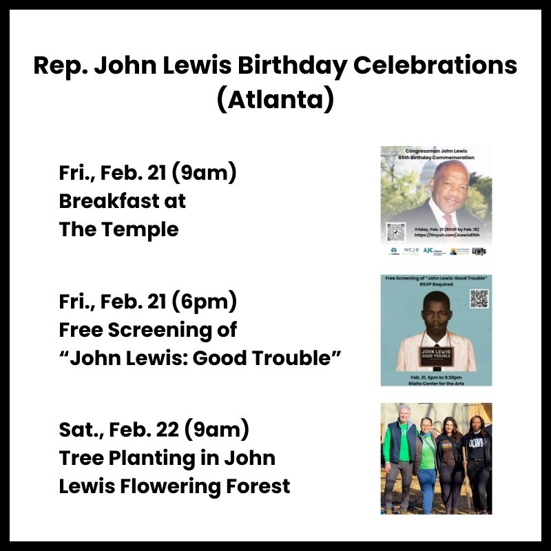 Rep. John Lewis Birthday Celebrations