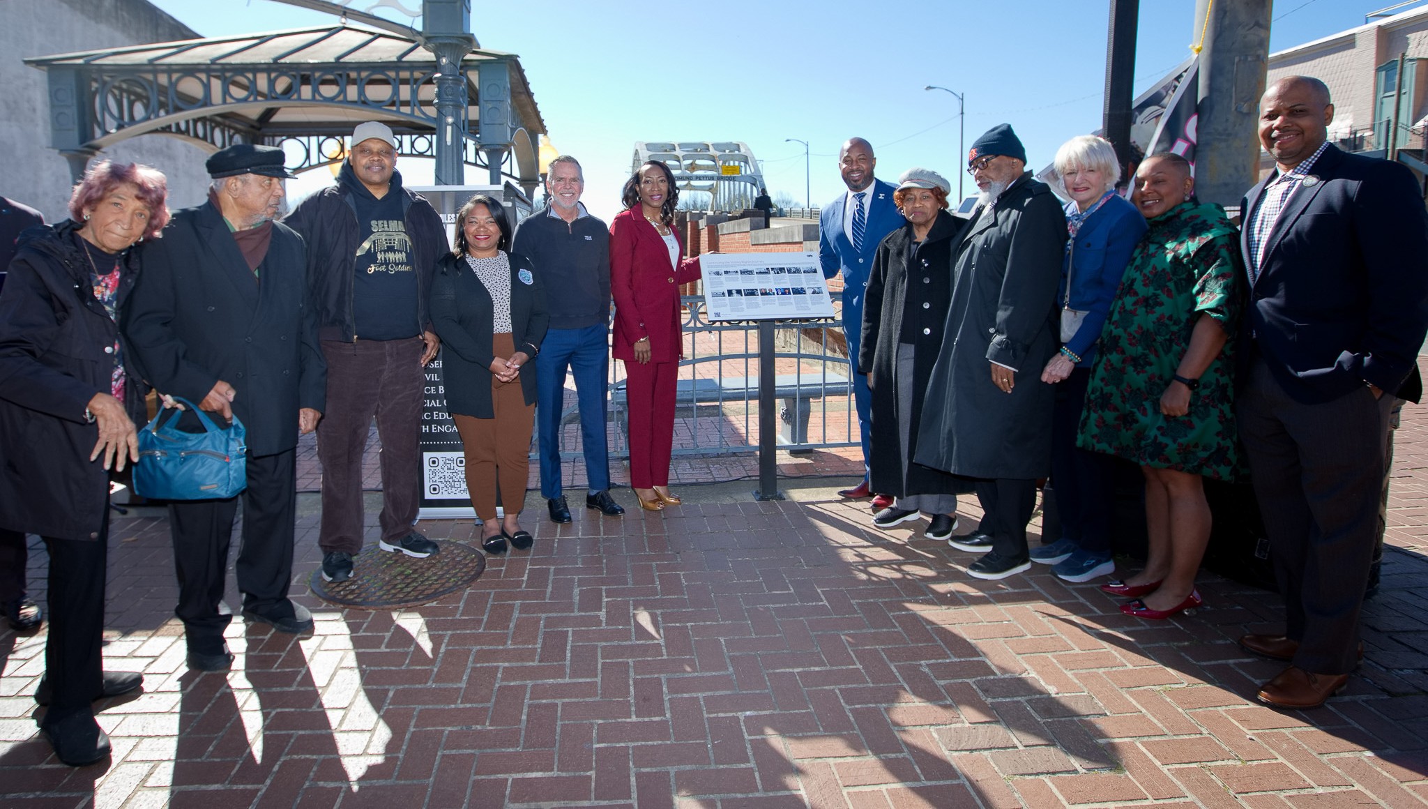 JLMLF Installs Plaques at the Edmund Pettus Bridge Ahead of Bloody Sunday Anniversary